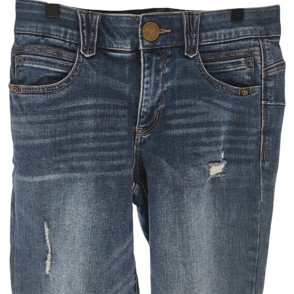 Democracy Absolution Distressed Skinny Jeans Size 2 Blue - Picture 5 of 7